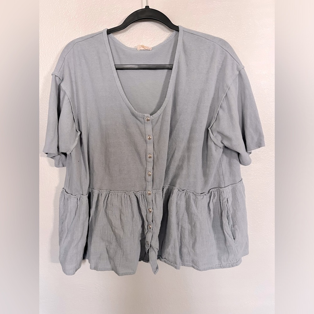 Blue Shirt, fits loosely